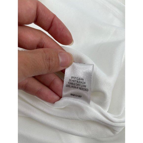 NWT Alexia Admor Womens XL Ivory Black Trim Bow Neck Dress Old Money Classic - Picture 5 of 8